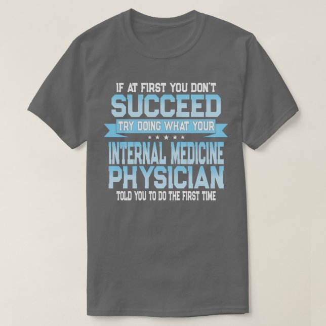 Camiseta Citação Encantada de Medicina Interna (Frente do Design)