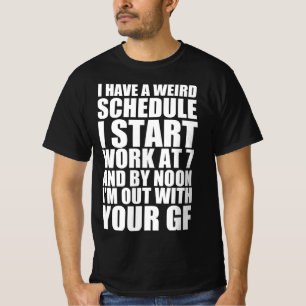 Camiseta Citação engraçada agendada