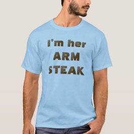 Camiseta Citação Engraçada Braço Bife Humor Comida Divertid