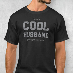 Camiseta Citação engraçada cinza tipografia moderna marido