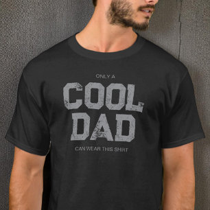 Camiseta Citação Engraçada Cinza Tipografia Moderna Pai Leg