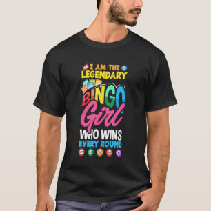 Camiseta Citação engraçada da noite de bingo para mulheres
