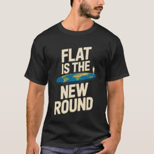 Camiseta Citação engraçada da Terra Plana Água não se Curva