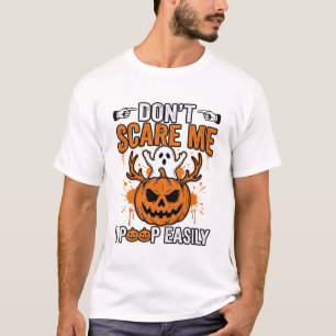 Camiseta Citação engraçada de abóbora de fantasma de Hallow