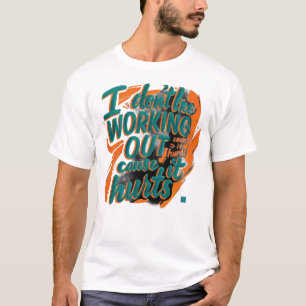 Camiseta Citação engraçada de academia motivação para trein