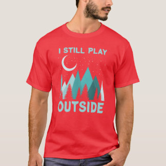 Camiseta Citação engraçada de acampamento Presente de féria