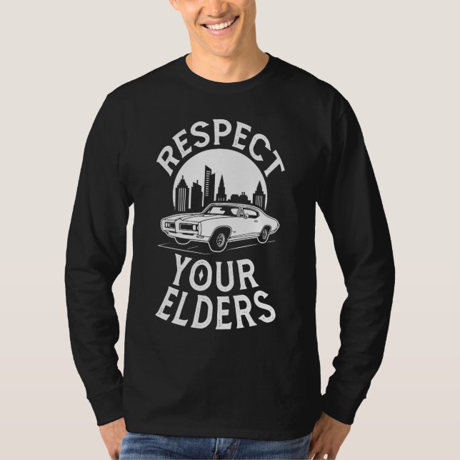 Camiseta Citação Engraçada de Carro Clássico (Frente)