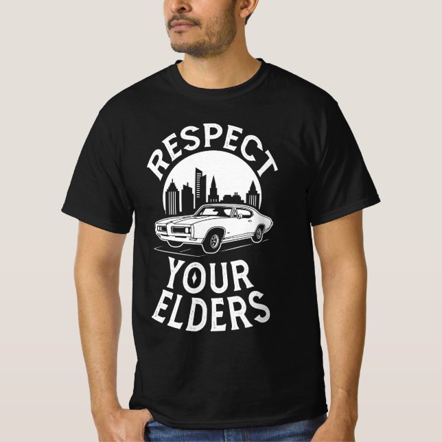 Camiseta Citação Engraçada de Carro Clássico (Frente)