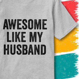 Camiseta Citação Engraçada de Casais Incríveis Como Meu Mar