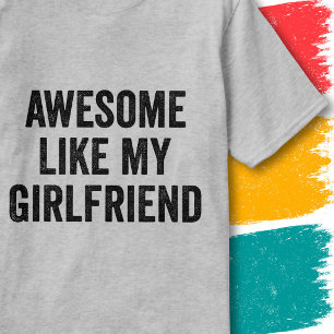 Camiseta Citação Engraçada de Casais Incríveis Como Minha N