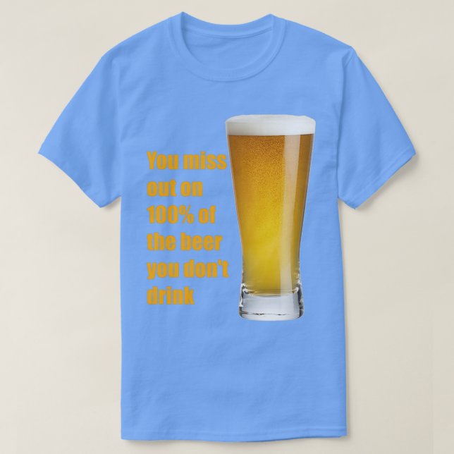 Camiseta Citação engraçada de cerveja (Frente do Design)
