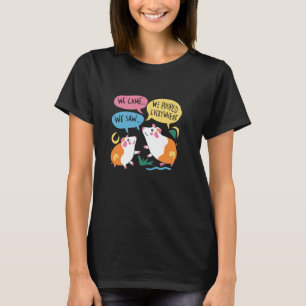 Camiseta Citação engraçada de cocô de porquinho-da-índia fo