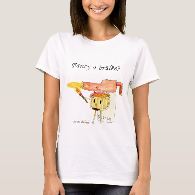 Camiseta Citação engraçada de culinária (Frente)