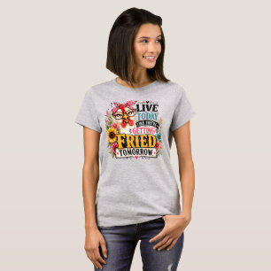 Camiseta Citação engraçada de galinha