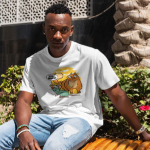 Camiseta Citação Engraçada De Gato E Rato