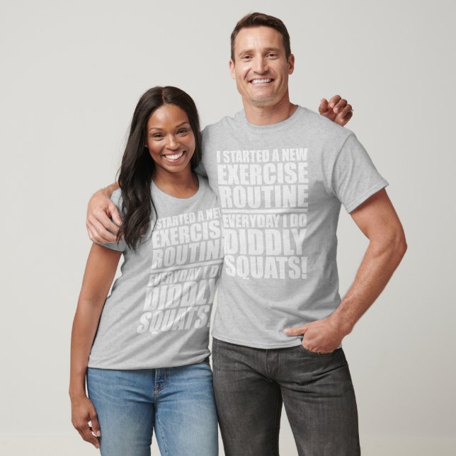 Camiseta Citação Engraçada De Gym - Esquadras Didritas (Unissex)