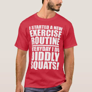 Camiseta Citação Engraçada De Gym - Esquadras Didritas