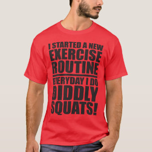 Camiseta Citação Engraçada De Gym - Esquadras Didritas