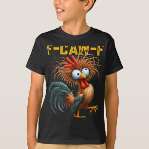 Camiseta Citação engraçada de humor de galinha F-caw-f Galo