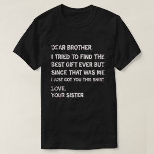 Camiseta Citação engraçada de irmão da irmã Família sarcást