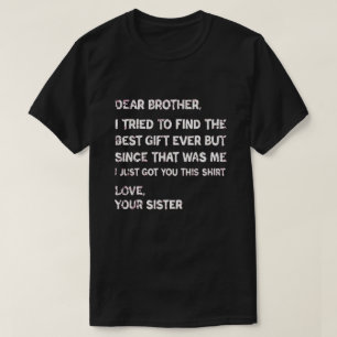 Camiseta Citação engraçada de irmão da irmã Família sarcást