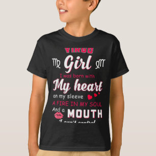 Camiseta Citação engraçada de menina de Virgem com signo do