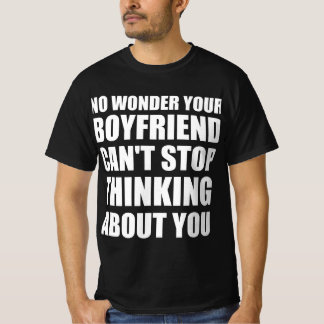 Camiseta Citação engraçada de namorado obcecado