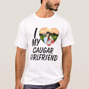 Camiseta Citação engraçada de namoro de namorada mais velha