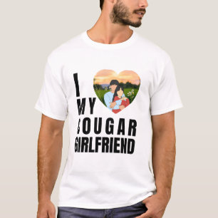 Camiseta Citação engraçada de namoro de namorada mais velha