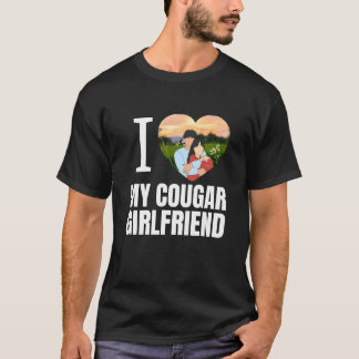 Camiseta Citação engraçada de namoro de namorada mais velha