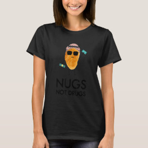 Camiseta Citação engraçada de nugget de frango, Sobriedade