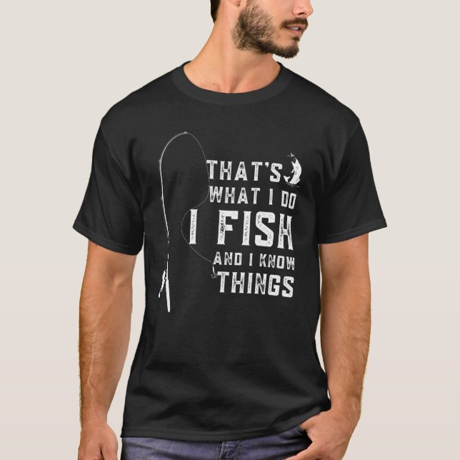 Camiseta Citação Engraçada de Peixe, É o Que Eu Faço Eu Pes (Frente)