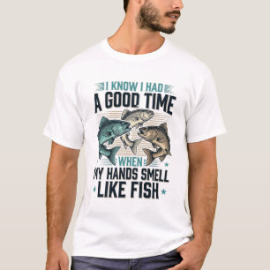 Camiseta Citação Engraçada de Pesca Desenho Vetorial de Gra