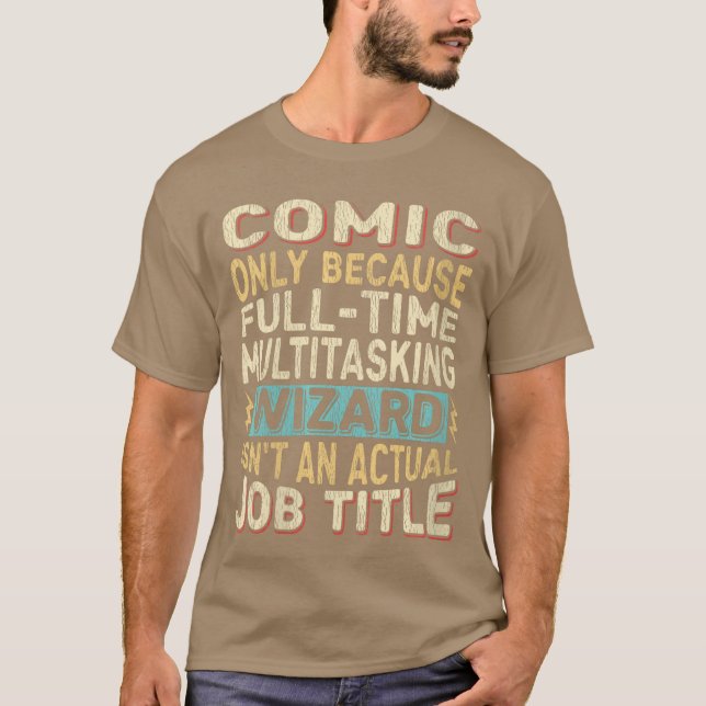 Camiseta Citação engraçada de trabalho de feiticeira femini (Frente)