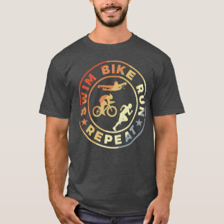 Camiseta Citação engraçada de triatleta família