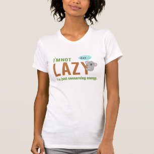 Camiseta Citação engraçada de urso coala fofo dormindo não