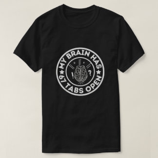 Camiseta Citação engraçada do cérebro caótico Humor confusã