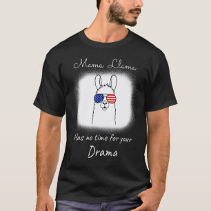 Camiseta Citação engraçada do Dia das Mães Mama Llama Não T