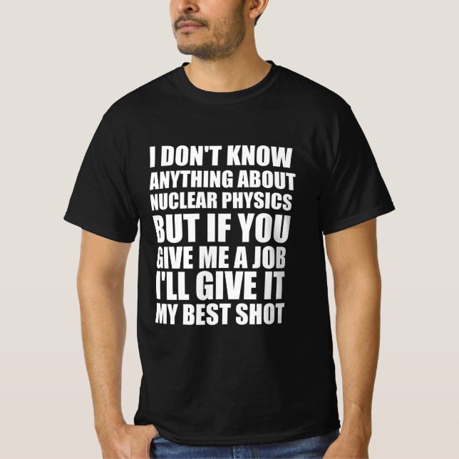Camiseta Citação engraçada do escritório (Frente)
