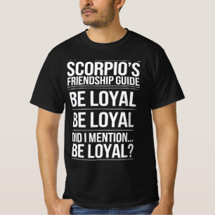 Camiseta Citação Engraçada do Guia de Amizade do Scorpio