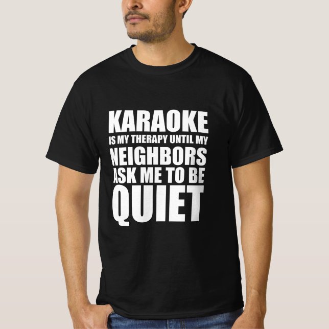 Camiseta Citação engraçada do Karaoke (Frente)