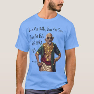 Camiseta Citação engraçada do rapper Mahatma Gandhi Bas Bur