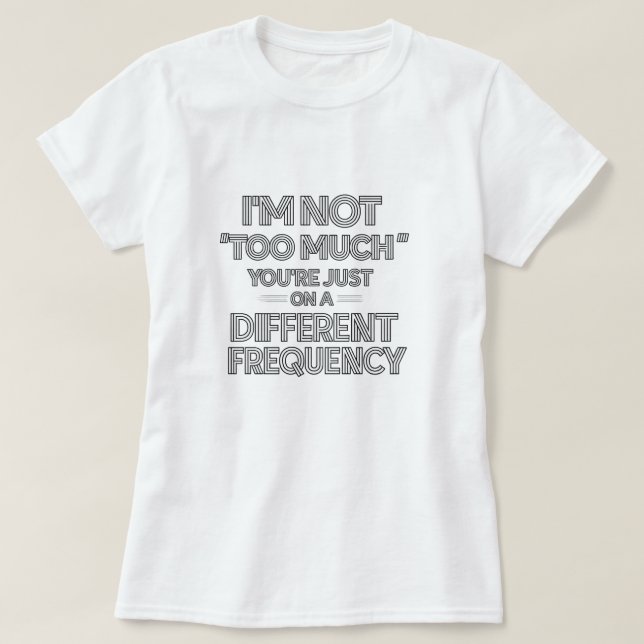 Camiseta Citação Engraçada e Sarcástica – Minimali (Frente do Design)