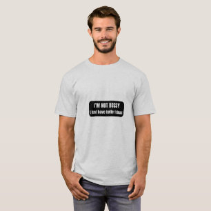 Camiseta Citação Engraçada e Sarcástica – Não Sou Chefe, Eu