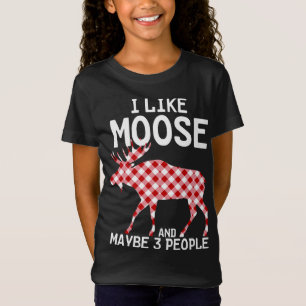Camiseta Citação Engraçada Eu Gosto Da Festa De Moose Xmas