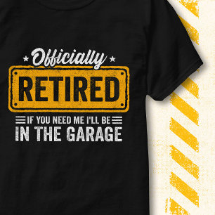 Camiseta Citação Engraçada Garagem Carro Vintage Oficialmen