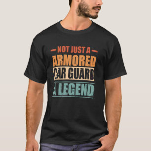 Camiseta Citação Engraçada Guarda Retro Carro Blindado