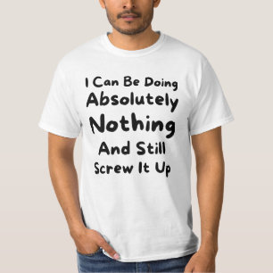 Camiseta Citação engraçada, Humor, Comédia, Sarcasmo, Prese