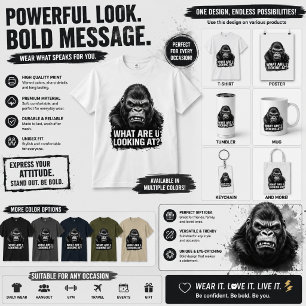 Camiseta Citação Engraçada O Que Você Está Olhando