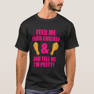 Camiseta Citação engraçada para amantes de frango frito par